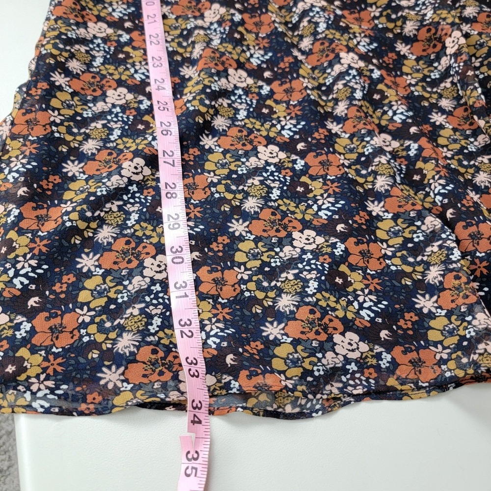 Madewell Orchard Flutter Sleeve Dress‎ Womens 2 Prairie Blossom Multicolor VNeck - Picture 5 of 12